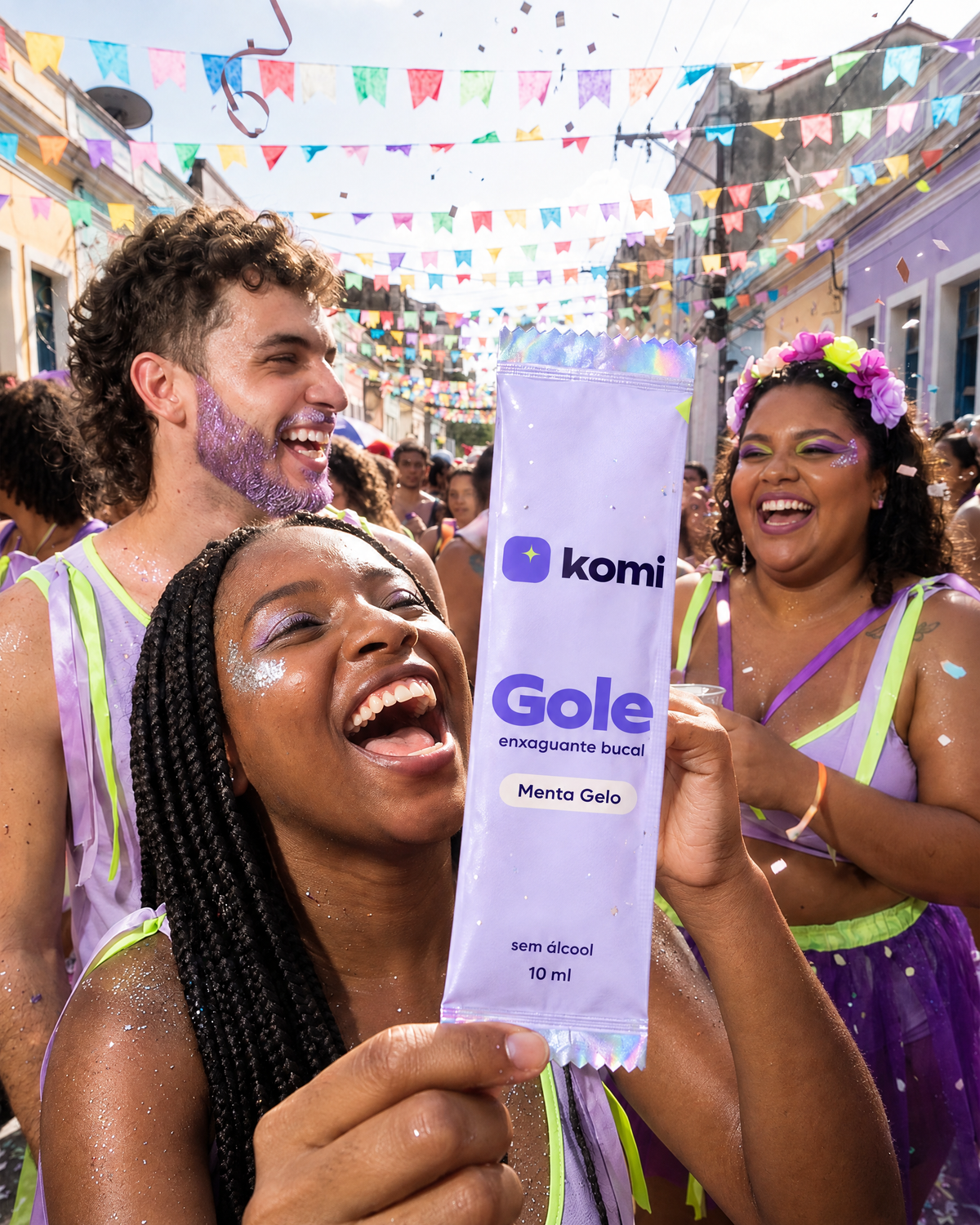 Gole no bloquinho de carnaval