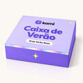Caixa de Verão Komi fechada, tampa lavanda e laterais violeta